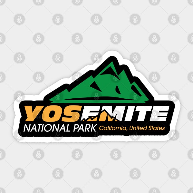 Yosemite National Park Sticker by abbyhikeshop